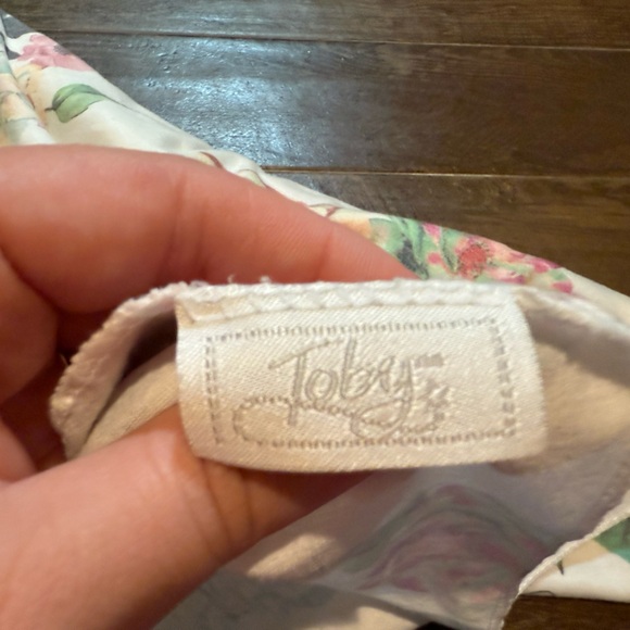 Toby receiving swaddle blanket my little cutie floral baby girl 0-6 months - Picture 3 of 4